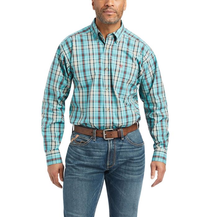 Ariat Men's Pro Series Kian Classic  LS Shirt - Ocean Depths - Sz XL & XXL Only