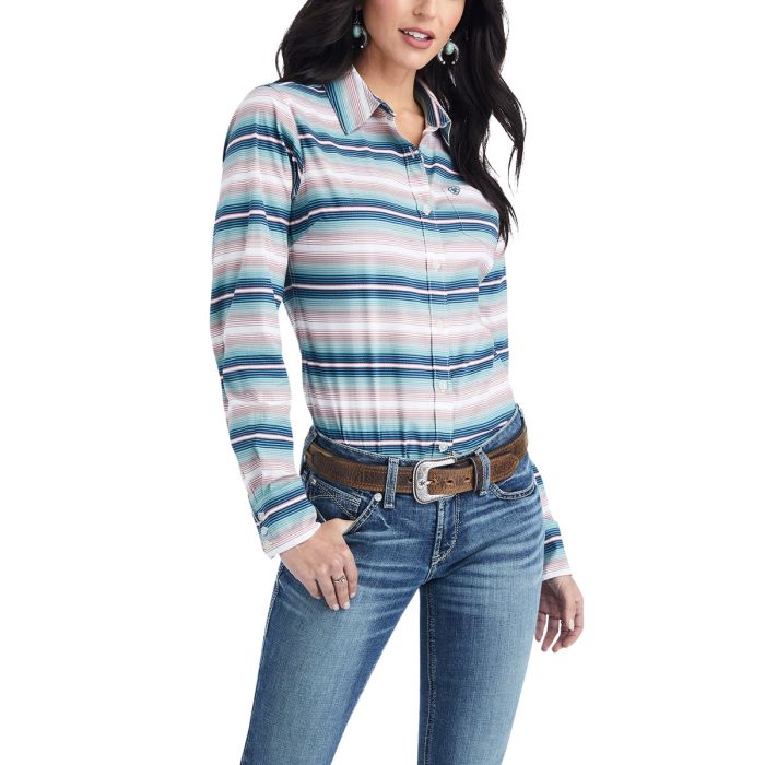 Ariat Ladies Wrinkle Free Kirby Stretch - Down Stream