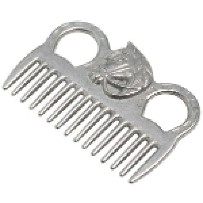 Aluminium Mane Comb - Horse Head