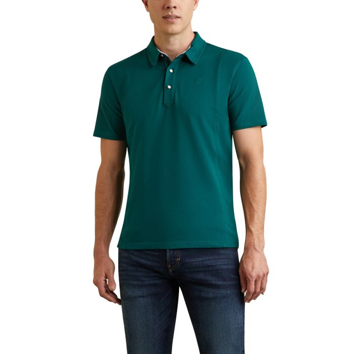 ARIAT Mens Medal Polo - Forest