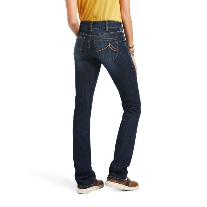 Ariat Womens R.E.A.L. Riding Jeans - Mid Rise - Straight Leg - Octavia Burbank