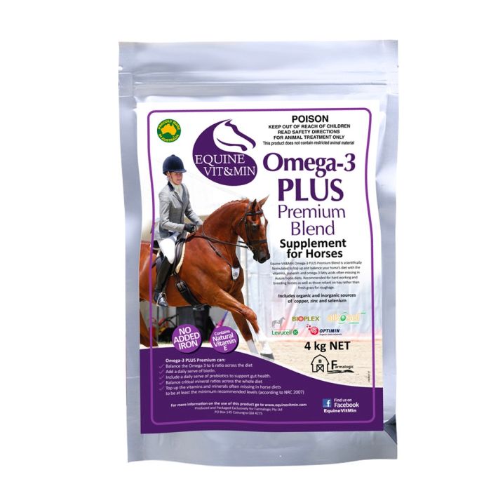 Equine Vit & Min - Omega-3 PLUS Premium 4kg