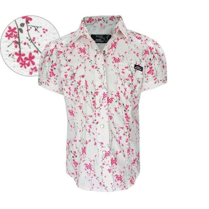 Pure Western Girls Myra Printed Shirt