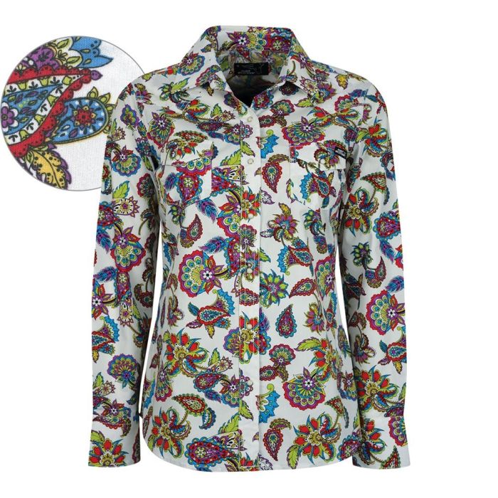 Pure Western Ladies Elara Print Shirt