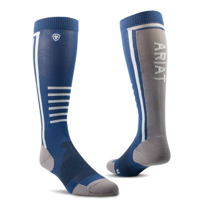 AriatTek Slimline Performance Socks - Denim / Zinc