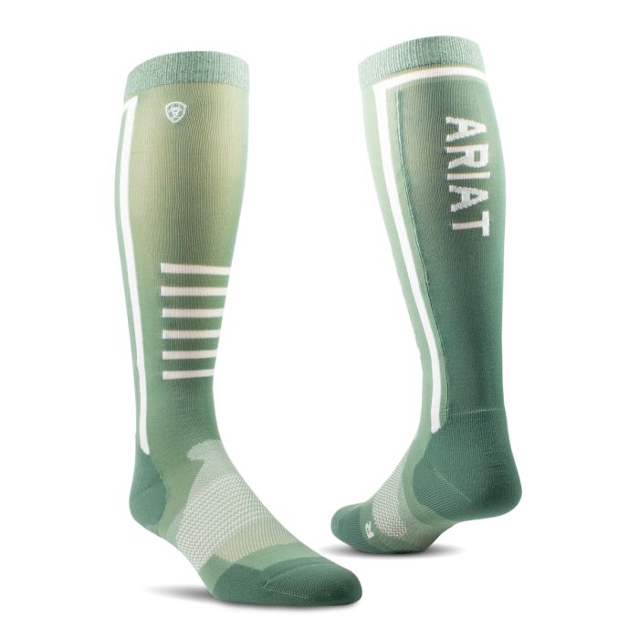 AriatTek Slimline Performance Socks - Lily Pad / Duck Green
