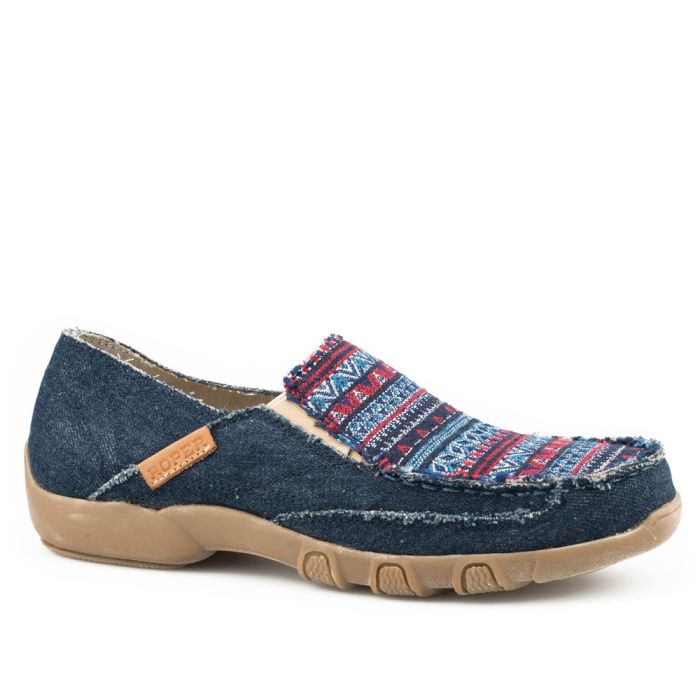 Roper Womens Driving Moc - Sabra Blue