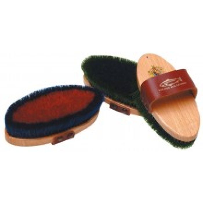 Salmon Two Tone Pure Horse Hair Body Brush - 173mm