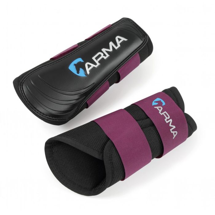 Shires Airmotion Brushing Boots - Plum