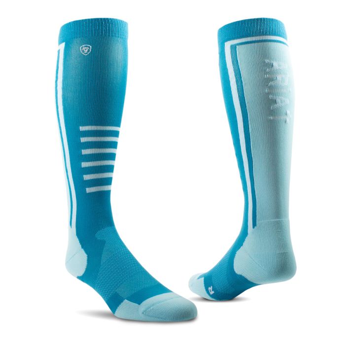 AriatTek Slimline Performance Socks - Mosaic Blue / Gulf Stream