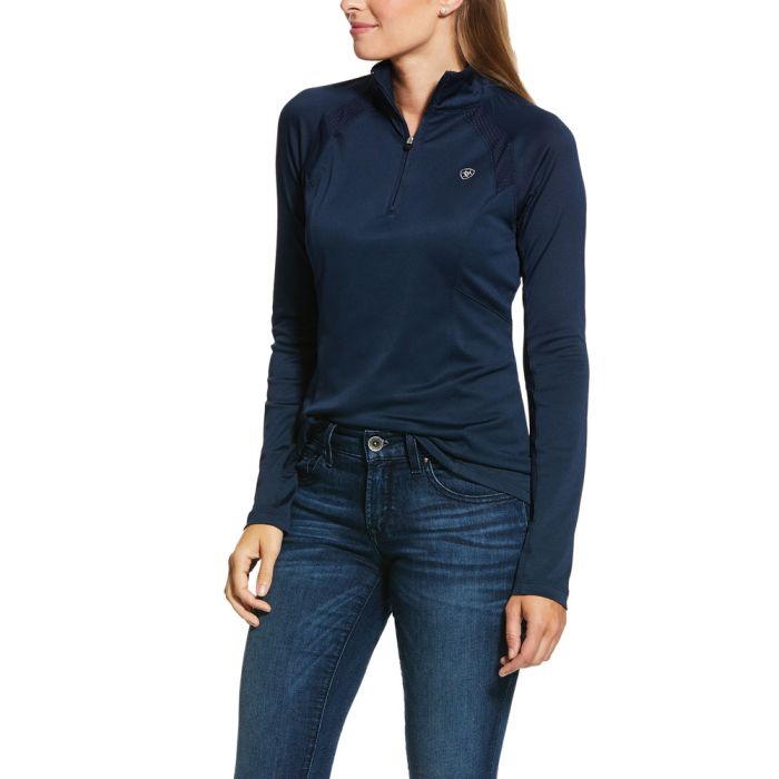 Ariat Sunstopper 2.0 1/4 Zip Top - Navy