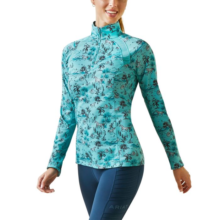 Ariat Ladies Sunstopper  2.0 - Pool Blue Oasis Print