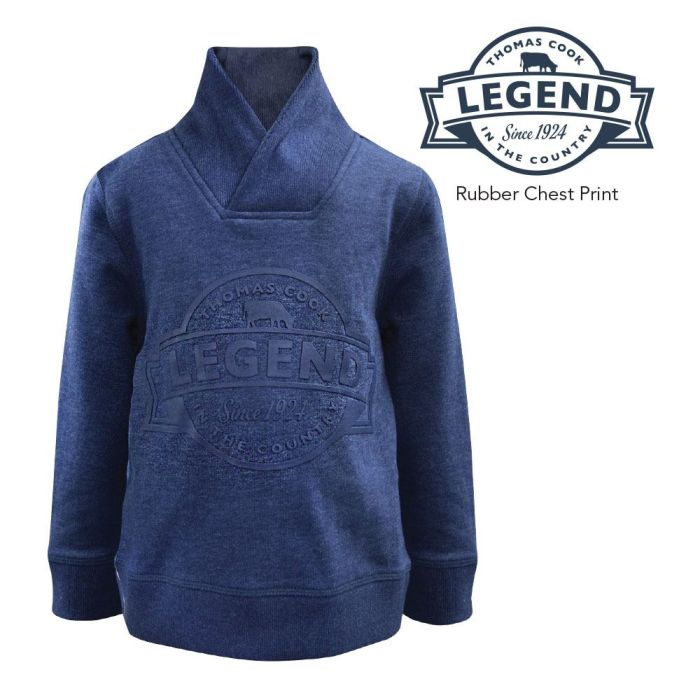 Thomas Cook Boys Shawl Neck Fleece Jumper