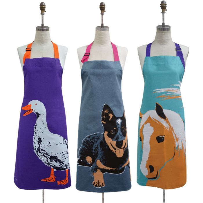 Thomas Cook Apron - Duck, Blue Healer, Horse