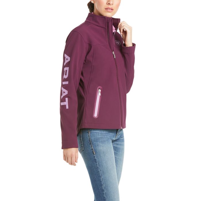 Ariat Womens New Team Softshell Jacket -  Italian Plum