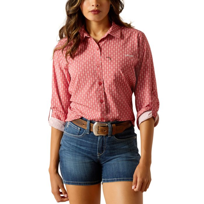 Ariat Ladies Venttek II Stretch Shirt - Lyla Geo Stripe Print