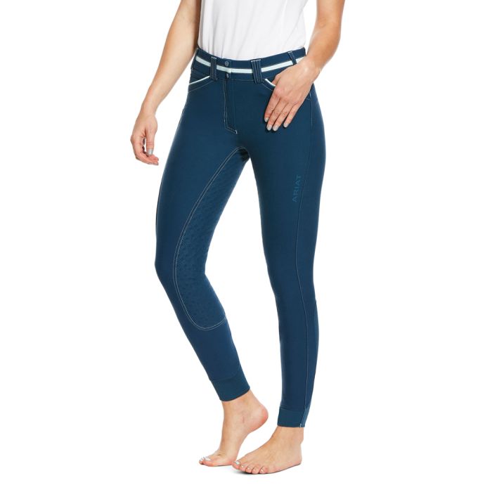 Ariat Womens Heritage Elite Grip Seat Regular Rise Breech - Petroleum