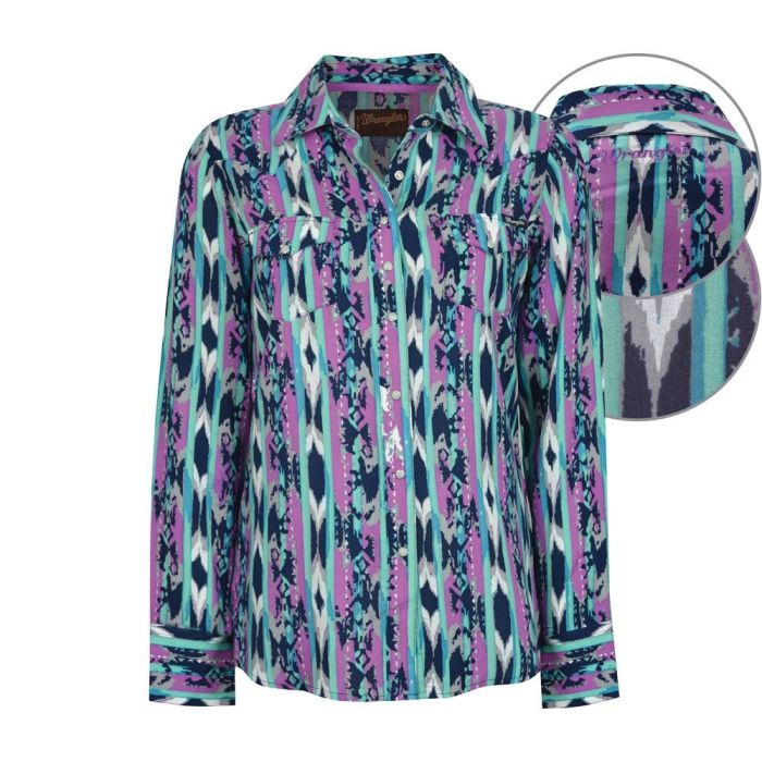Wrangler Women's Nikita L/S Print Shirt