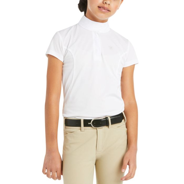Ariat Aptos Showshirt - Girls - White - Sz S Only
