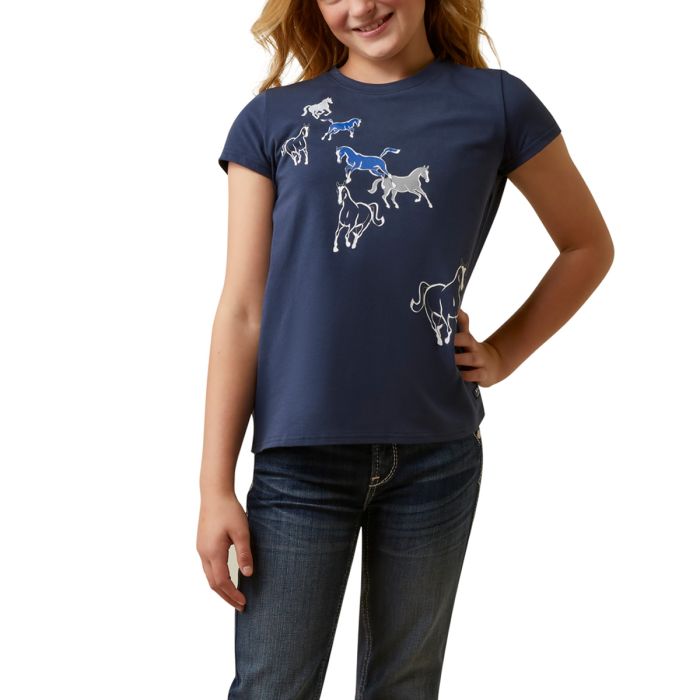 Ariat Youth Frolic Tee - Navy Eclipse -  Sz M & L Only